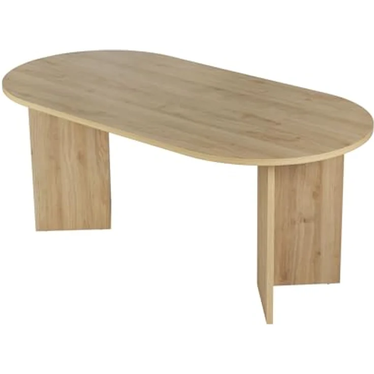 Skye Decor Esstisch Sablin (1-St, 1 Tisch), modernes Design, stabile 180 x 90, Oval Tischplatte – Bild 2