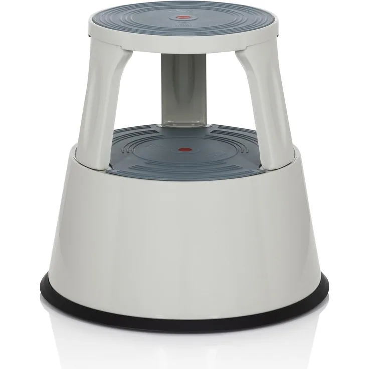 hjh OFFICE Arbeitsstuhl Arbeitshocker TIO-M II Metall, Kunststoff Hellgrau