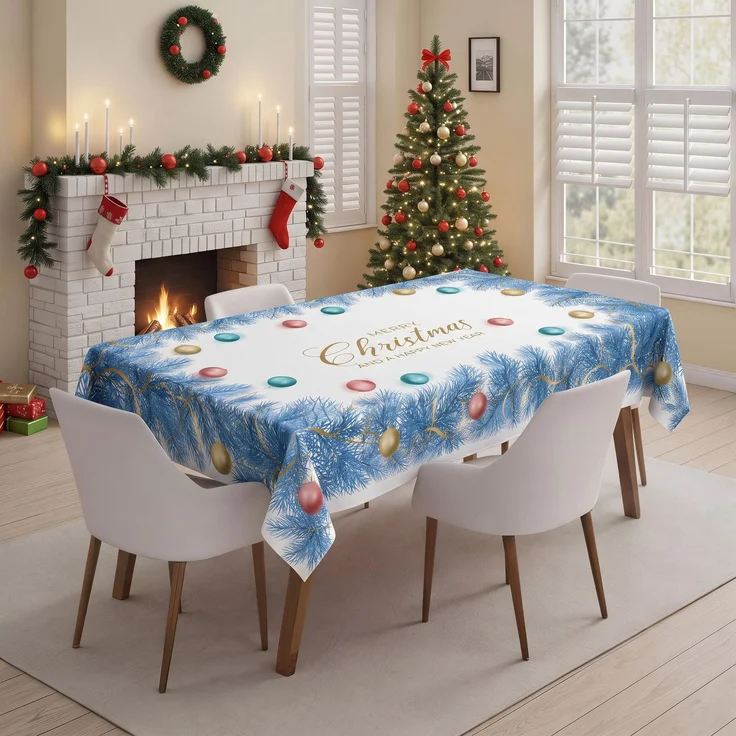 Hermia Concept 'Xmas 4 - Small' Tischdecke, Mehrfarbig, 100 x 160 cm – Bild 1
