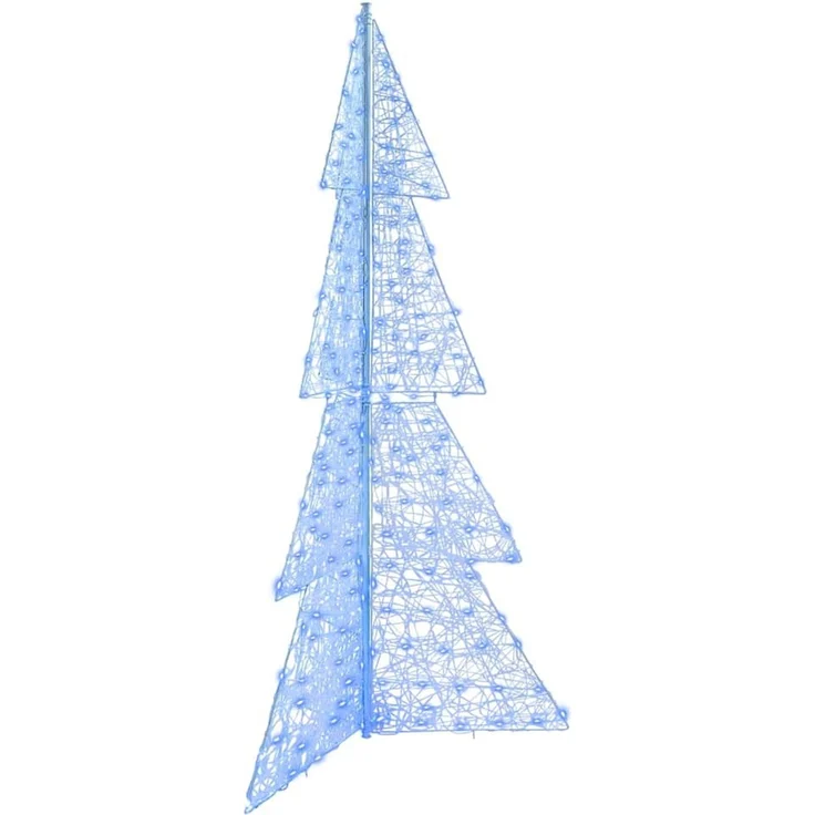 vidaXL Weihnachtsbaum Blau 180 cm Acryl 240 LEDs 42019212 – Bild 2