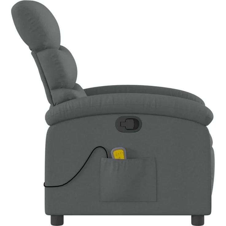 vidaXL Massage-Relaxsessel, Stoff, Dunkelgrau 3205810 – Bild 4