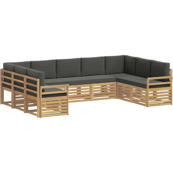 vidaXL Sofagarnituren Massivholz Akazie 3392507 – Bild 2