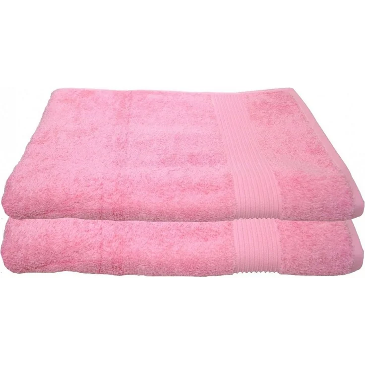 Julie Julsen Duschtücher 2-Duschtücher-Rosa-Duschtuch 70x140 cm, Baumwolle (2-St)