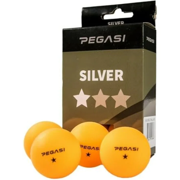 Pegasi 1-Stern Tischtennisbälle 6Stk. Orange – Bild 2