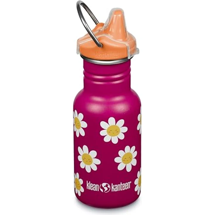 Klean Kanteen Trinkflasche Classic Narrow (Sippy Cap) mit Trinkverschluss aus Edelstahl in der Farbe Pink mit einem Volumen von 355 ml, 1011200 – Bild 1