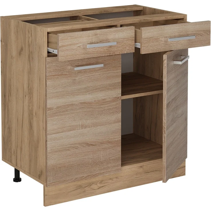 Küchenunterschrank R-Line Sonoma 80 cm ohne Arbeitsplatte Vicco – Bild 4