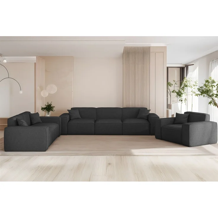 Sessel Designersessel CELES PREMIUM in Stoff Artico Anthrazit – Bild 2