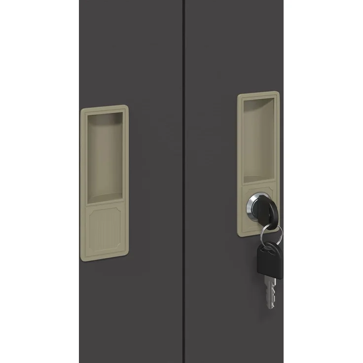 vidaXL Aufbewahrungsschrank 2 stk. Schwarz 80 x 40 x 160 cm Stahl 3438729 – Bild 11