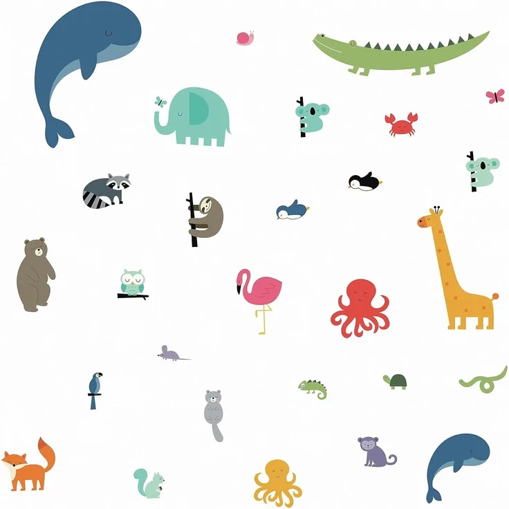 We are One Animal Wandtattoos