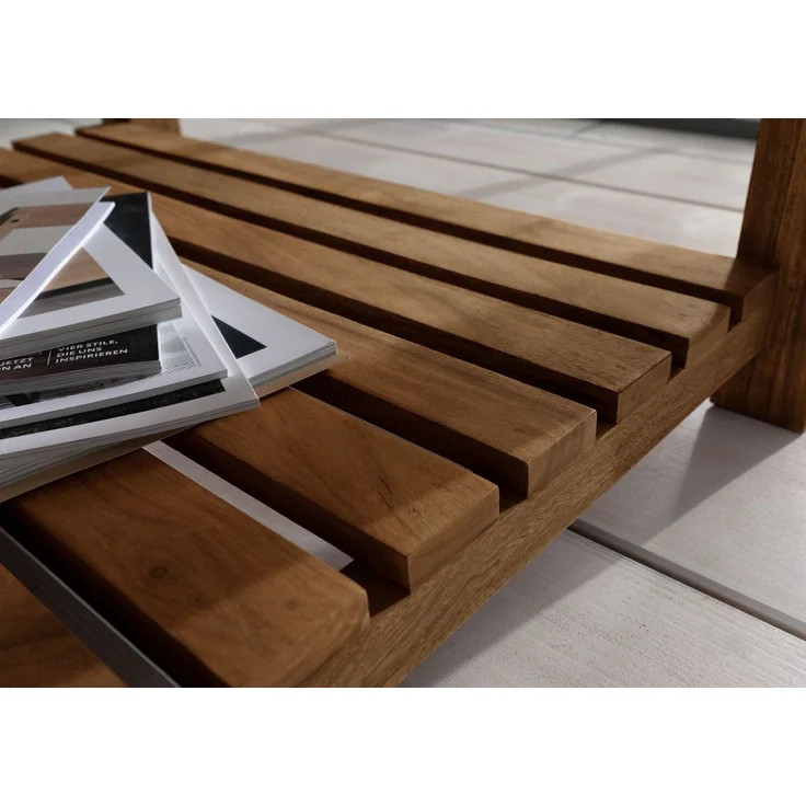 Couchtisch Sheesham 120 x 80 x 45 braun geölt BUENO #1001 – Bild 5