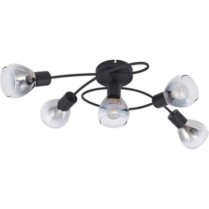 Lindby Deckenleuchten Pendura, Glas Alu IP20, 5 x 10 W LED – Bild 1