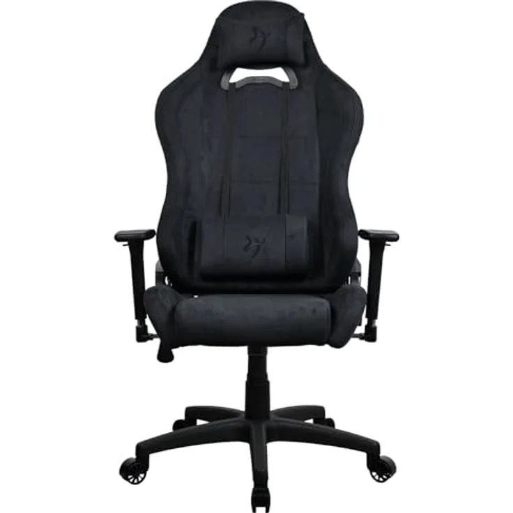 Arozzi Torretta Gaming Stuhl, ergonomischer Bürostuhl mit Supersoft Stoffbezug, schwarz, bis 120 kg belastbar – Bild 6