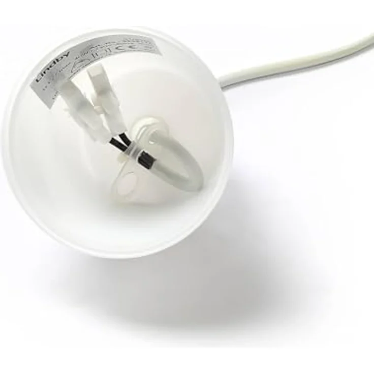 Lindby Pendelleuchte 'Simaria', weiße Textil-Pendellampe mit Ø 60 cm, ideal für Wohnzimmer & Esszimmer – Bild 8