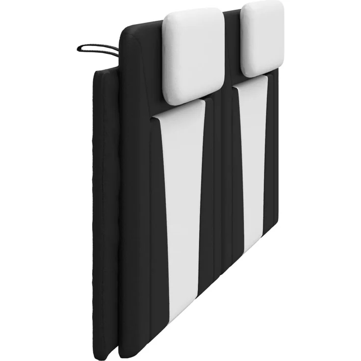 vidaXL Kopfteil-Kissen Schwarz und Weiß 200 cm Kunstleder 374819 – Bild 6