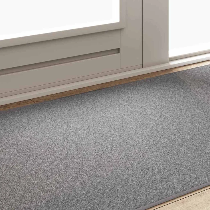 vidaXL Teppichläufer Hellgrau 100 x 200 cm 100% Polypropylen 42011380 – Bild 3