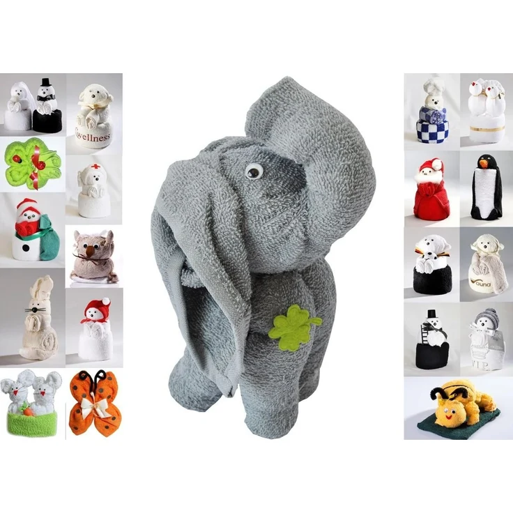 JACK Handtuch Set Frottier Geschenk Set viele Modelle Handarbeit Origami Gästetuch, (1-St), Handtuch, Waschhandschuh, gefaltete Tiere, tolle Geschenkidee – Bild 2
