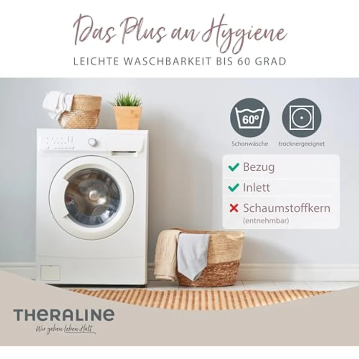 Theraline Kinderkopfkissen inkl. Wolkenweiß Bamboo Mikroperlen – Bild 7