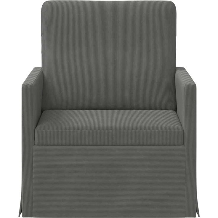 vidaXL Einzelsofa Dunkelgrau 70 x 81 x 82 cm Cordstoff 42041035 – Bild 2