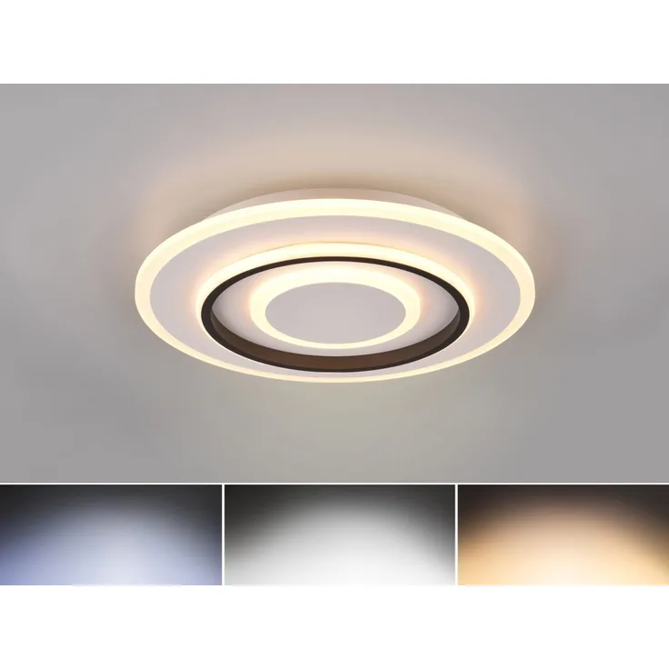 Trio Leuchten LED Deckenleuchte Jora 46W weiß matt