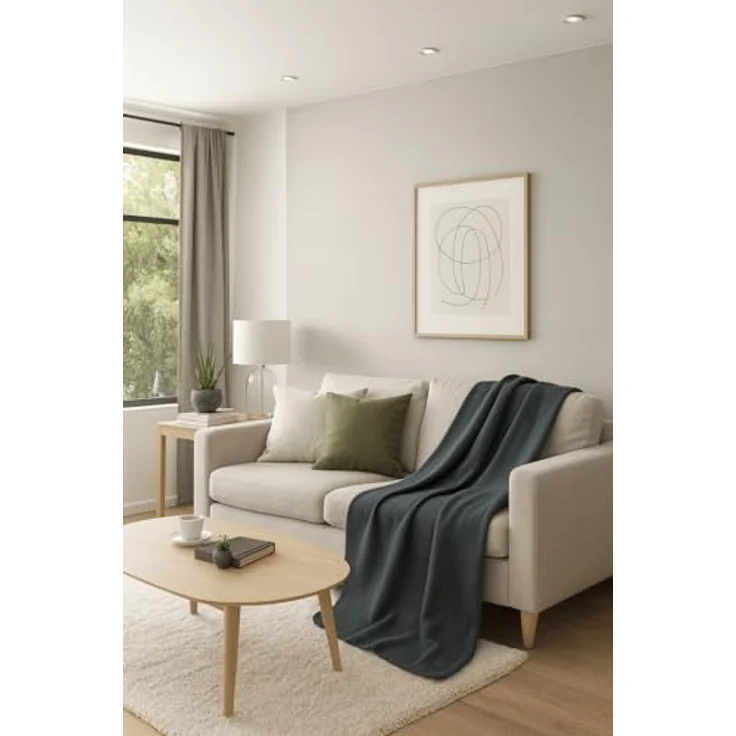 Wohndecke 3 Stück Fleecedecke Kuscheldecke Sofadecke Größe 130x170 cm, Betz, Qualität 180 g/m² – Bild 4