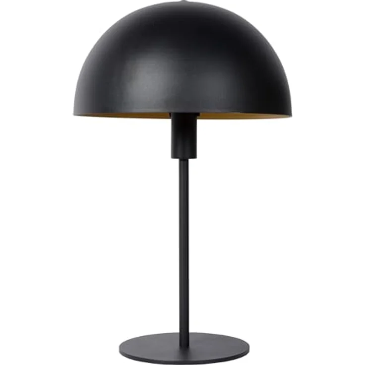 Lucide Siemon Tischleuchte, Nachttischlampe aus schwarzem Stahl, 40 cm hoch, modernes Design – Bild 2