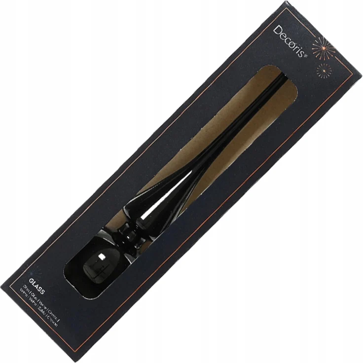 Kaemingk Christbaumspitze, Christbaumspitze Glas 26cm schwarz glänzend – Bild 4