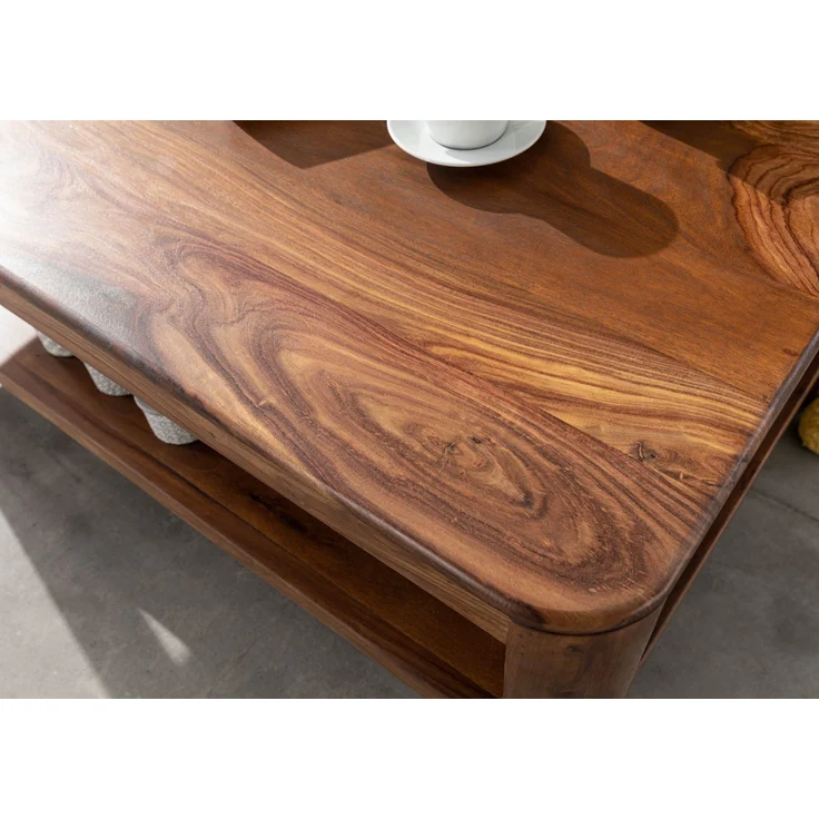 Couchtisch Sheesham 120x70x45 walnuss gewachst TORONTO #205 – Bild 5