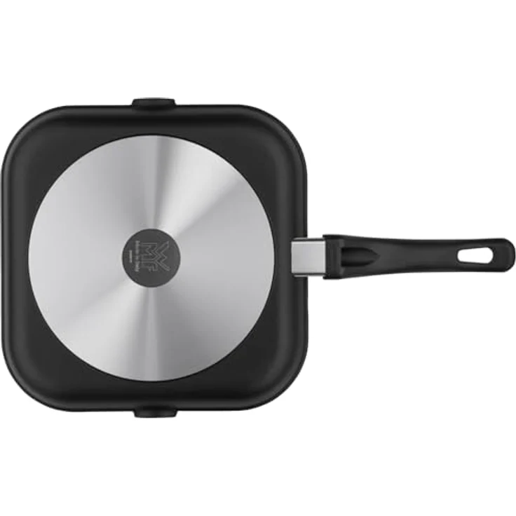 WMF Grillpfanne 27x27 cm mit Ausguss, Aluminium beschichtet, Steakpfanne ideal zum knusprigen Braten, eckige Pfanne, Kunststoffgriff – Bild 7