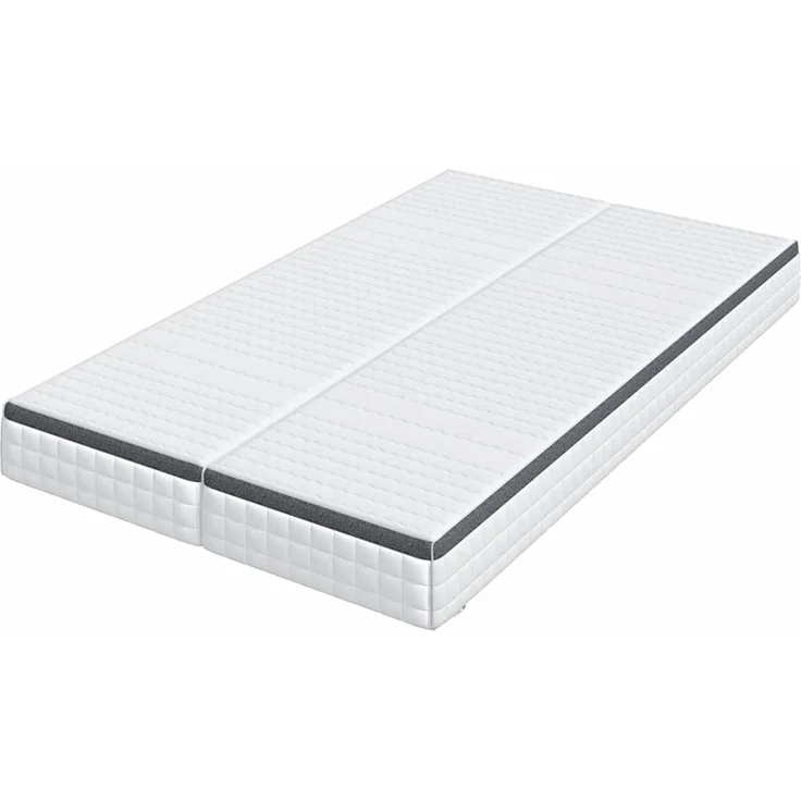 vidaXL Matratze 2 pcs Weiß und Grau 60 x 200 cm Bonell Feder 4106441 – Bild 3