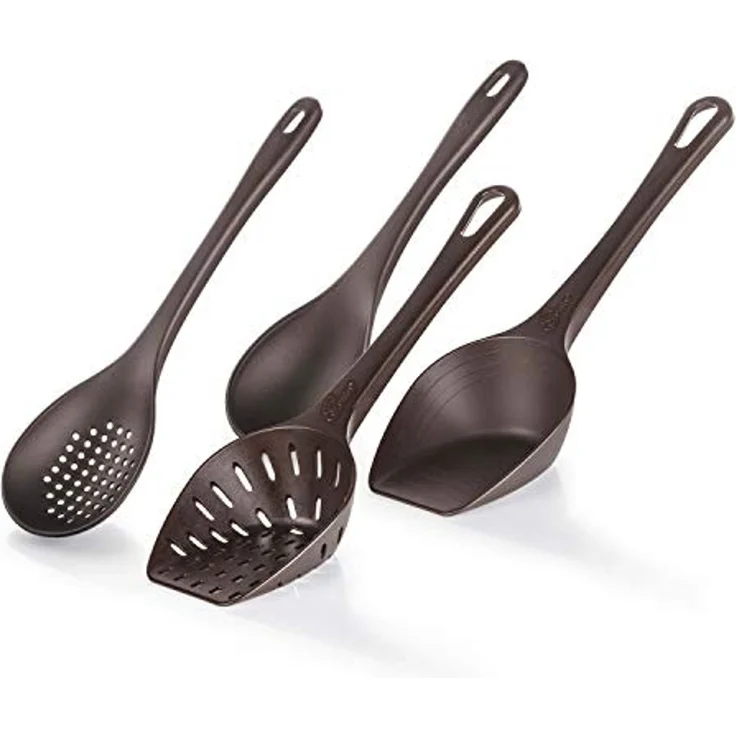 Genius - Schöpflöffel Set 4-teilig Schöpfkellen Suppenkelle rubinrot 20144 – Bild 2