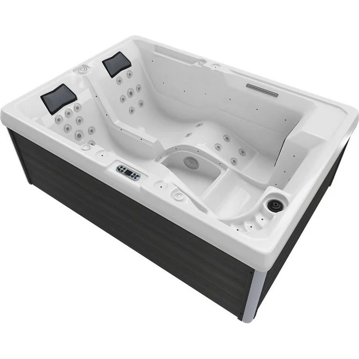 TroniTechnik Whirlpool Outdoor Whirlpool ELBA 210x150, (2-tlg), inkl Thermoabdeckung, LEDs, Bluetooth Soundsystem, Massagefunktion – Bild 1