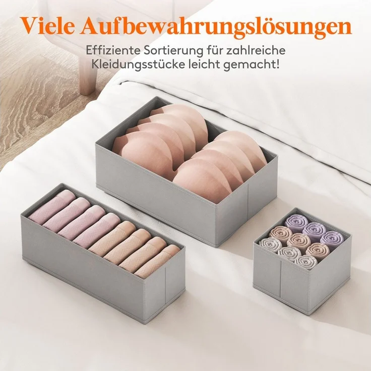 Lifewit Aufbewahrungsdose Schubladen Organizer, Schrank Schubladen Ordnungssystem (6 St) – Bild 2