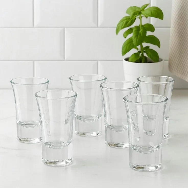 Koopman Schnapsglas Schnapsgläser Shotgläser 40 Ml 1/2/4 er Set, 12-tlg, Glas, 12tlg, 7x4,5cm, 40ml, Transparent, Partygläser