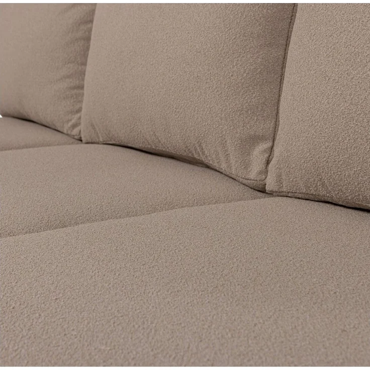 3-Sitzer Gartensofa Bear - Aluminium Braun, Olefin-Stoff – Bild 5