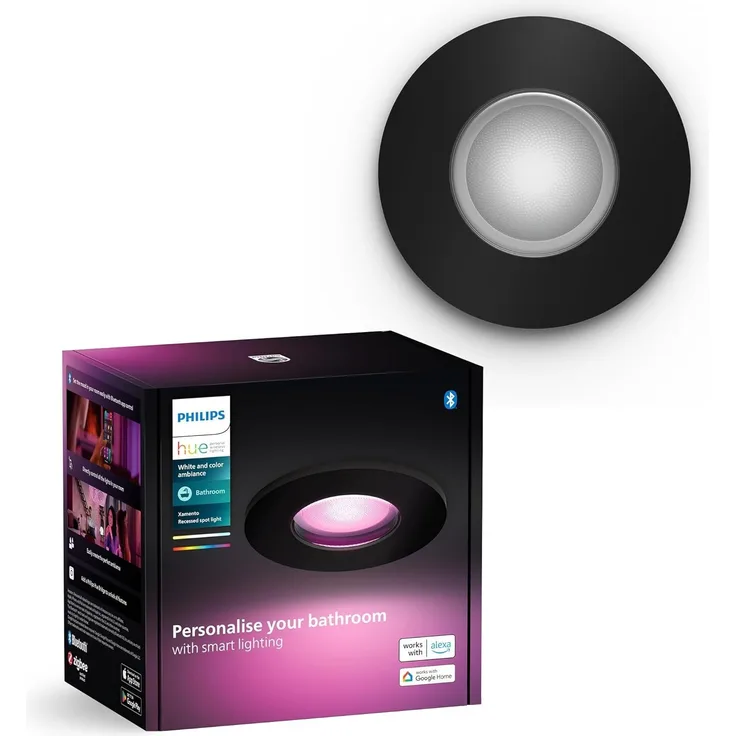 Philips Hue White&Col. Amb. Xamento Einbauspot schwarz 1x4.2W