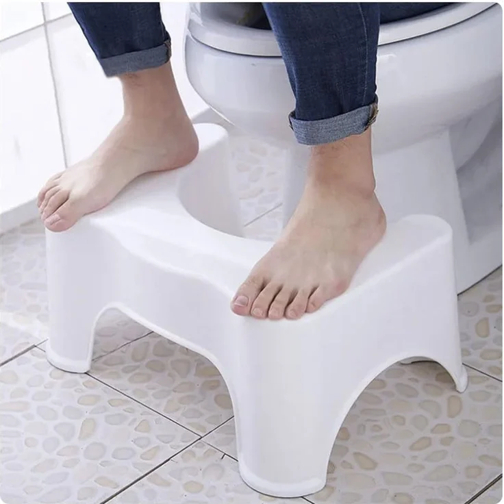 Ruhhy Fußhocker Toiletten-Fußhocker (Spar-Set, 1 St, langlebig), stabil und verbiegt sich nicht unter Belastung – Bild 2