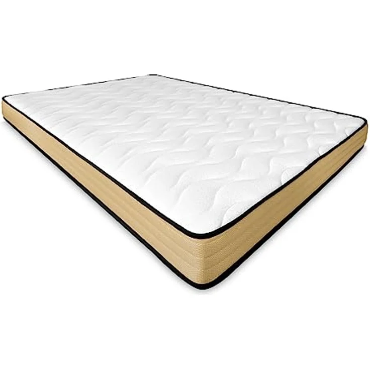 DUÉRMETE ONLINE Viskoelastische Matratze Aura, wendbar + klappbares Holzbett, großes Fassungsvermögen, 105x190 cm – Bild 3