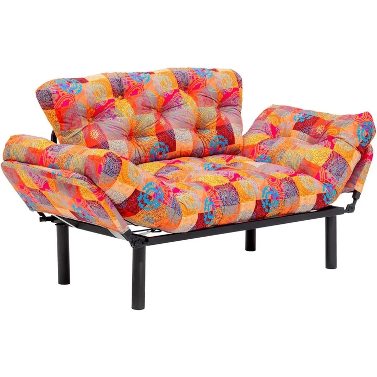 Dmora Schlafsofa 2-Sitzer Zeeusis 155x70 cm Bunt, Stauraum – Bild 5