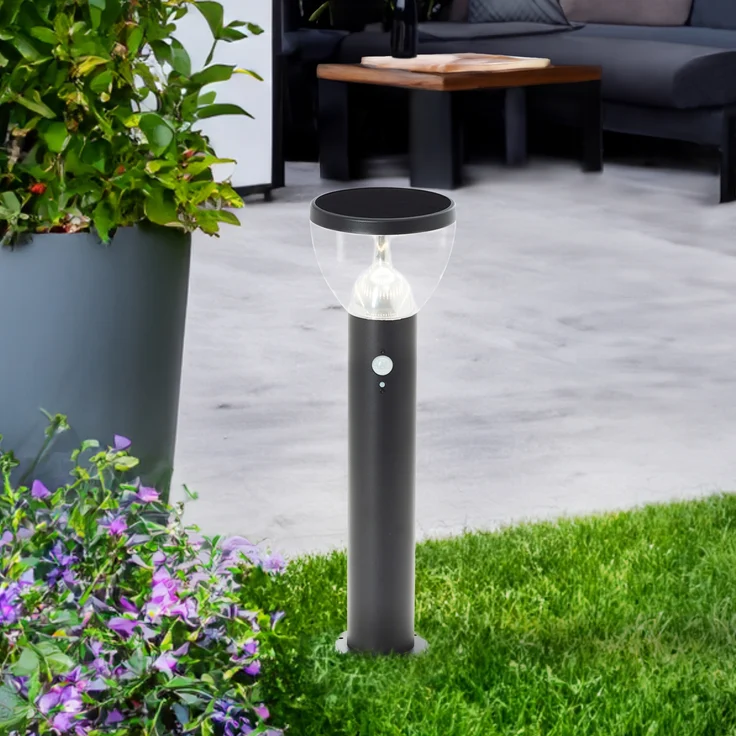 Brilliant AG Leuchten G40411-06 Tulip LED Außensockelleuchte Solar Bewegungsmelder 52cm schwarz – Bild 6