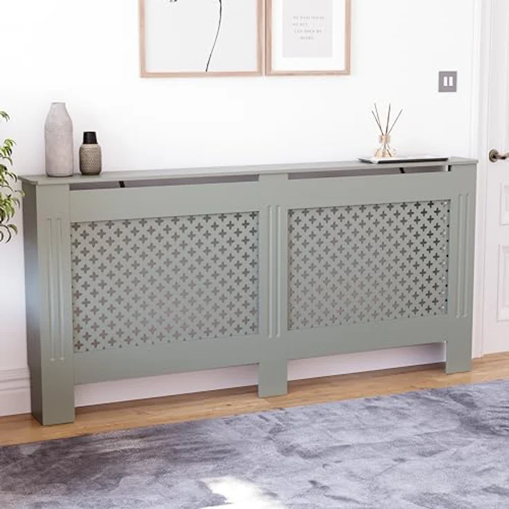 Vida Designs Kommoden & Sideboards, Mitteldichte Holzfaserplatte, Grau, Extra Groß – Bild 2