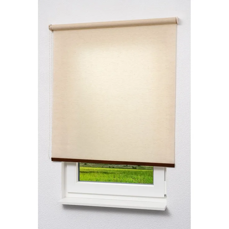 Lysel Outlet - Basisrollo Holzdekor Beige (B x H) 120x190 cm
