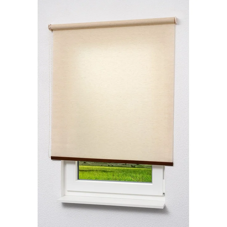 Lysel Outlet - Basisrollo Holzdekor Beige (B x H) 120x190 cm – Bild 1