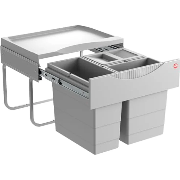 HAILO Abfallsorter 29 (12 + 2x8,5) Liter RAUMSPAR TANDEM S ab 50 cm Schrankbreite – Bild 2