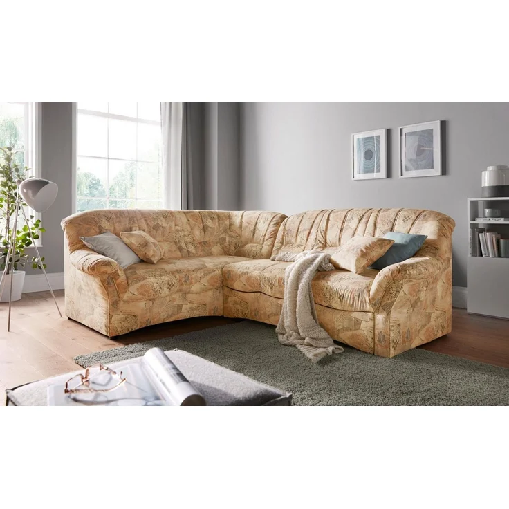 DOMO collection Ecksofa Bahia, zeitlos und elegant, bequeme Armlehnen, L-Form, wahlweise mit Bettfunktion – Bild 5
