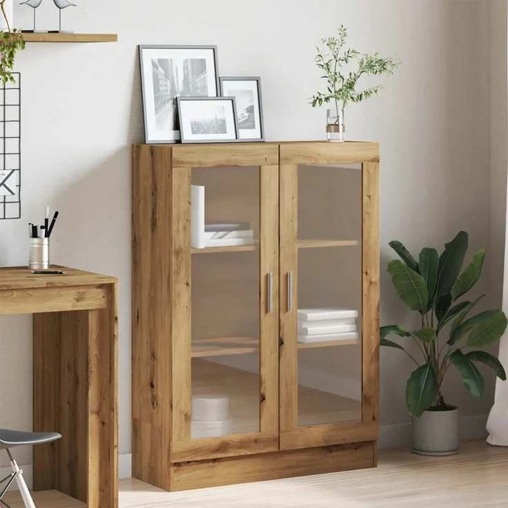 vidaXL Bücherschrank Artisan-Eiche 82,5x30,5x115 cm Holzwerkstoff 856157 – Bild 3