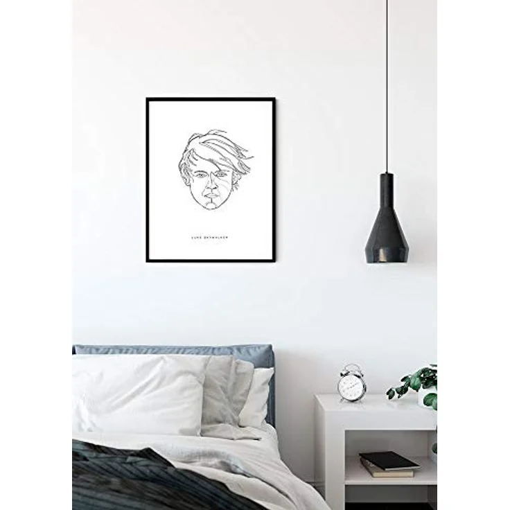 Komar Wandbild Star Wars Classic Force Faces Luke, Kunstdruck 50 x 70 cm, Premium Fotopapier, ohne Rahmen, für Kinderzimmer und Jugendzimmer – Bild 2