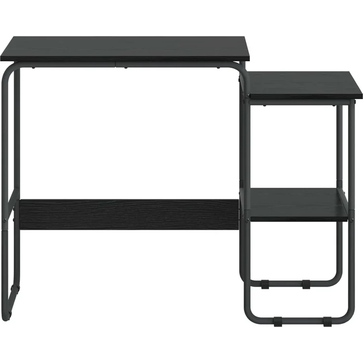vidaXL Schreibtisch mit Stauraum Schwarz Eichen-Optik 100 x 50 x 75 cm 8007990 – Bild 3