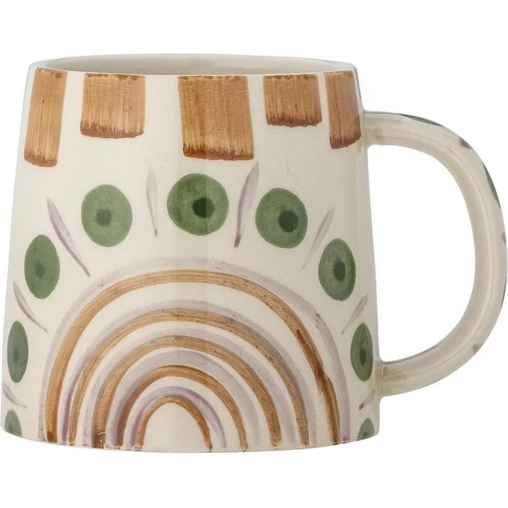 Bloomingville Tasse Shama, Steingut, Becher in Grün, D14,5xH11 cm