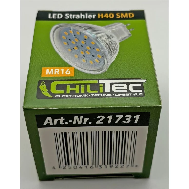 LED Strahler MR16 "H40 SMD"120°, 3000k, 330lm, 12V/3W, warmweiß – Bild 6