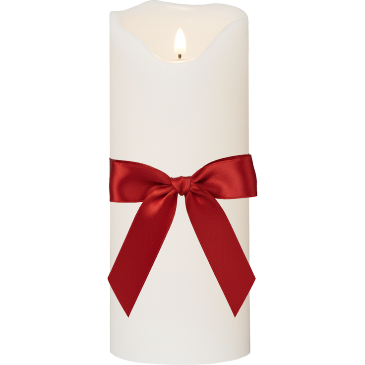 Star XXL Outdoor LED-Kerze GRAND 40 cm - realistische 3D-Flamme mit Flackereffekt, 6-Stunden-Timer, warmweißes Licht, große und wetterfeste Deko-Stumpenkerze für Innen- und Außenbereiche